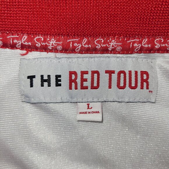Taylor Swift The Red Tour Concert Football Jersey Womens Size Large - Picture 3 of 3